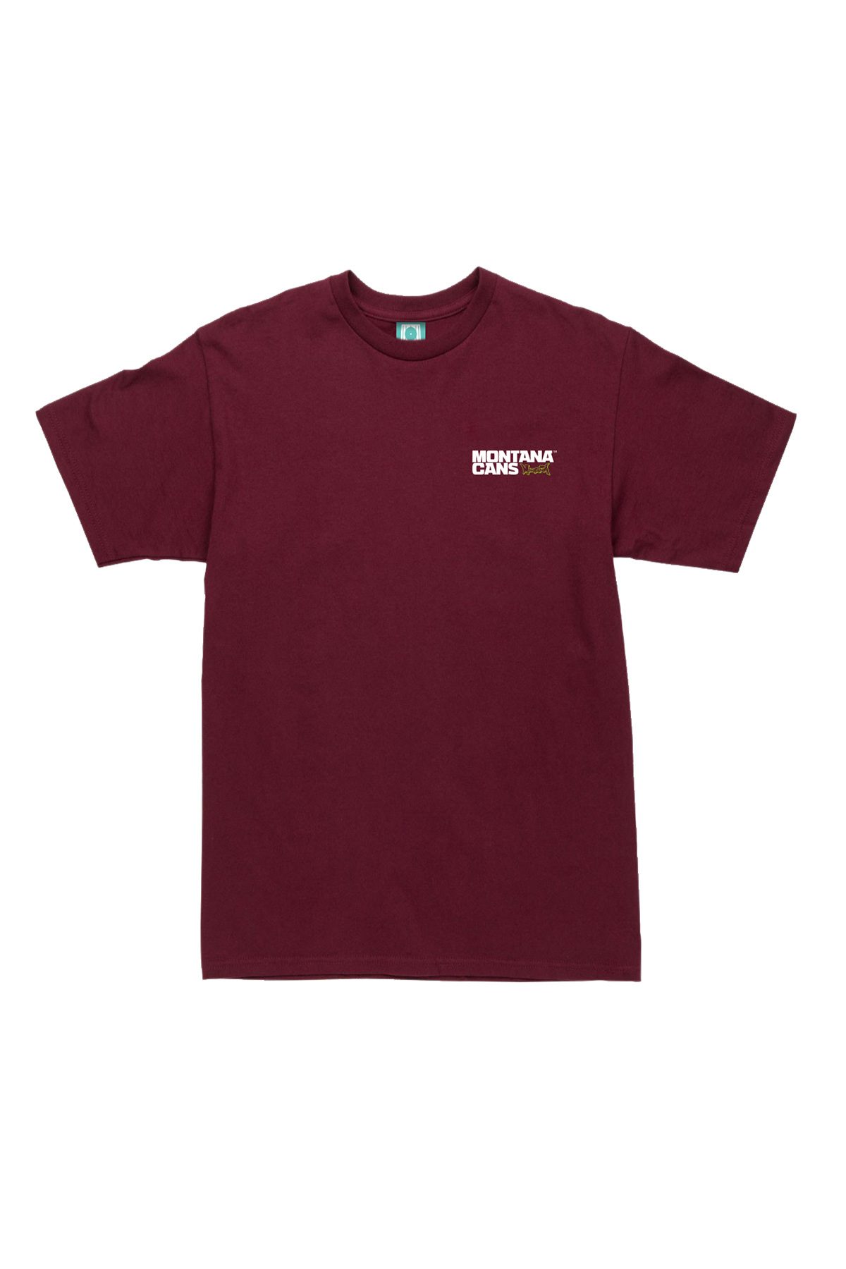 Montana TYPO+LOGO SMALL Burgundy T-Shirt