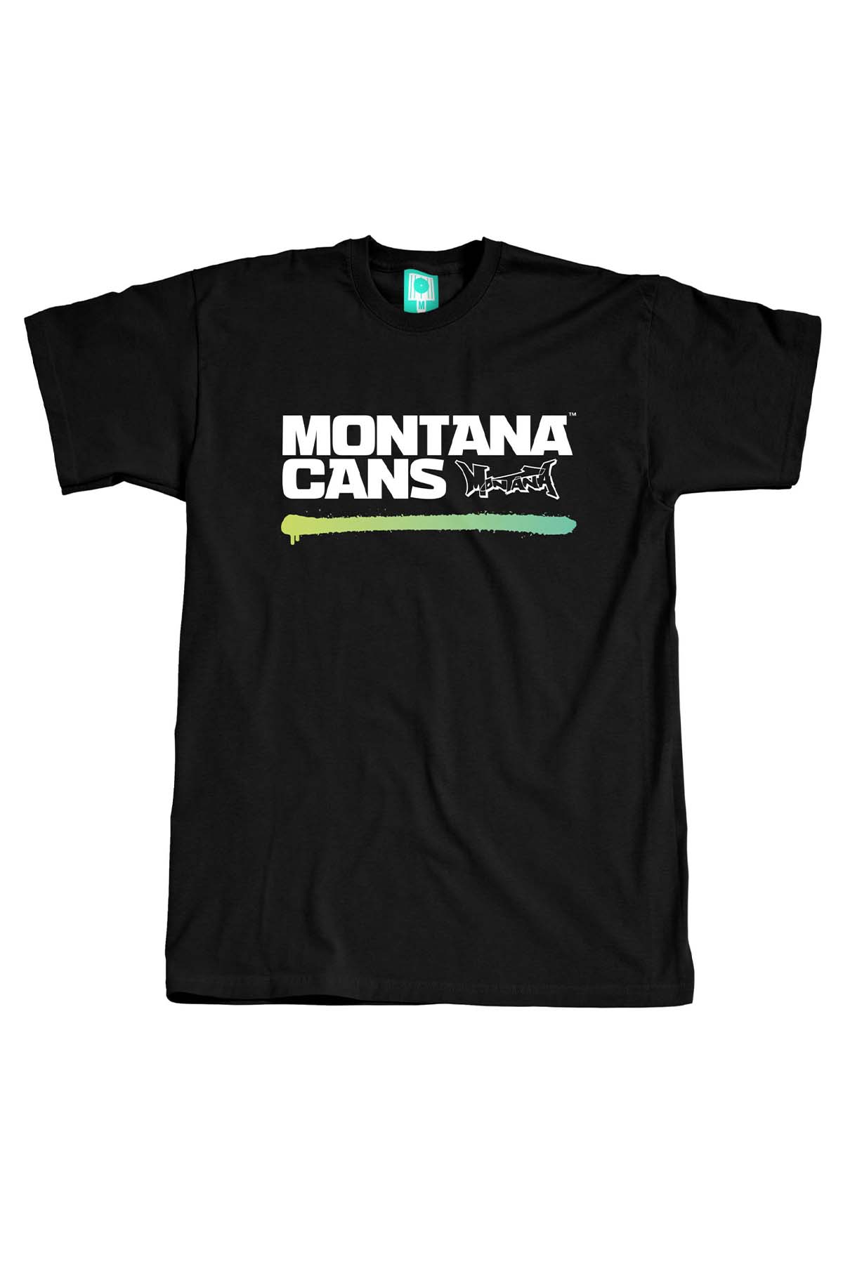 Montana TYPO + LOGO UNDERLINE Black T-Shirt