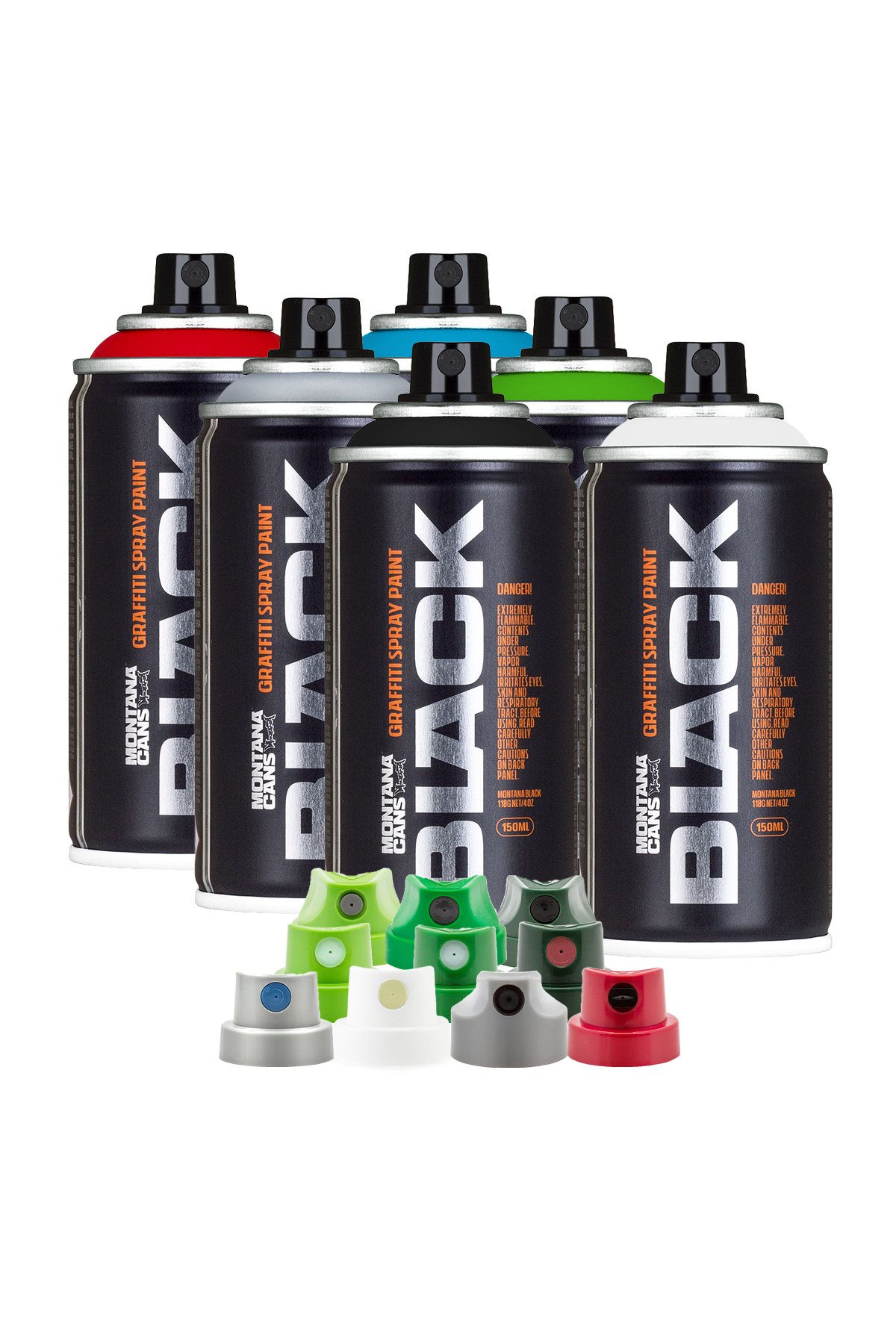 Montana BLACK POCKET Colors 150 ml 6 Spray Pack