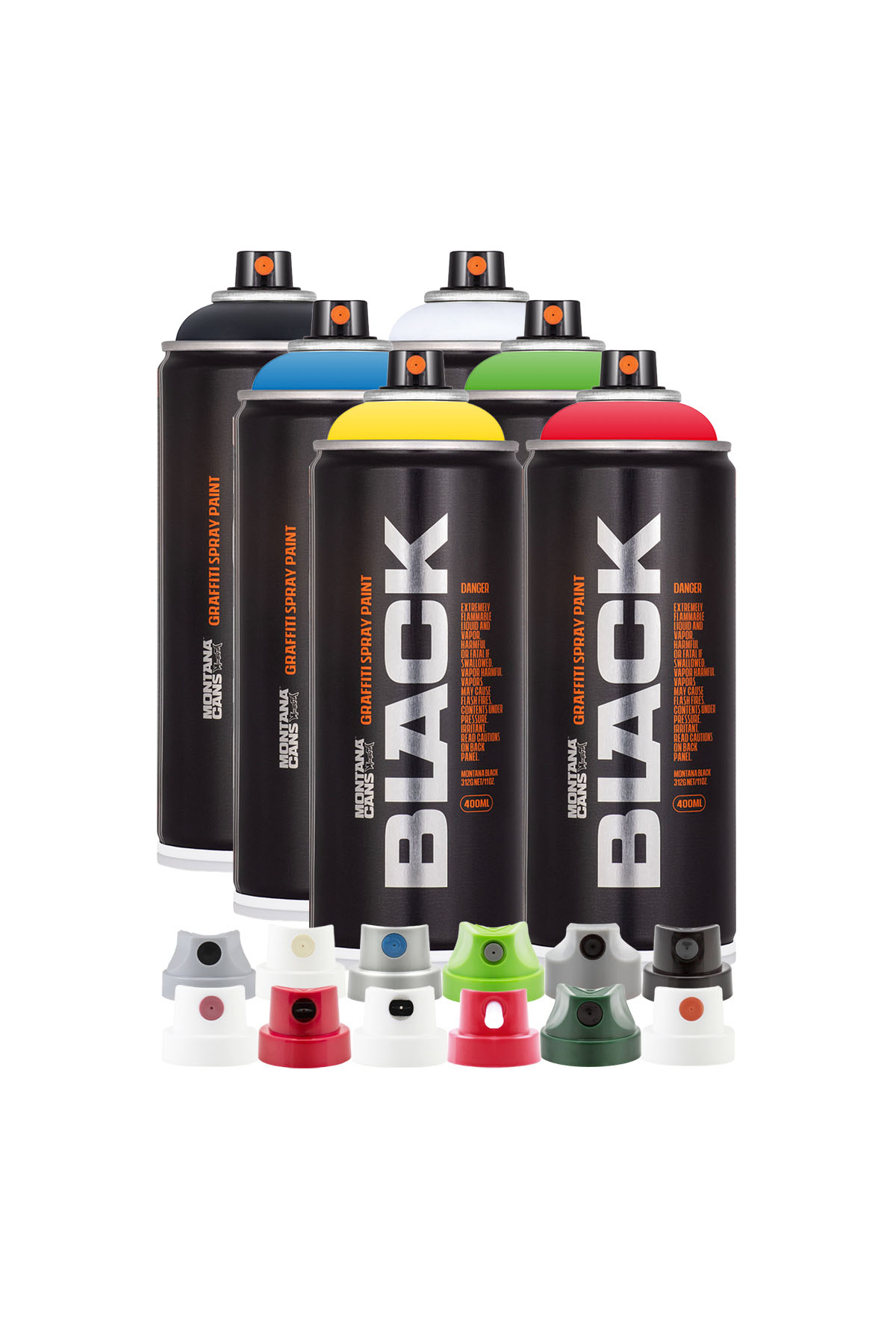 Montana BLACK BASIC Colors 400 ml 6 Spray Pack