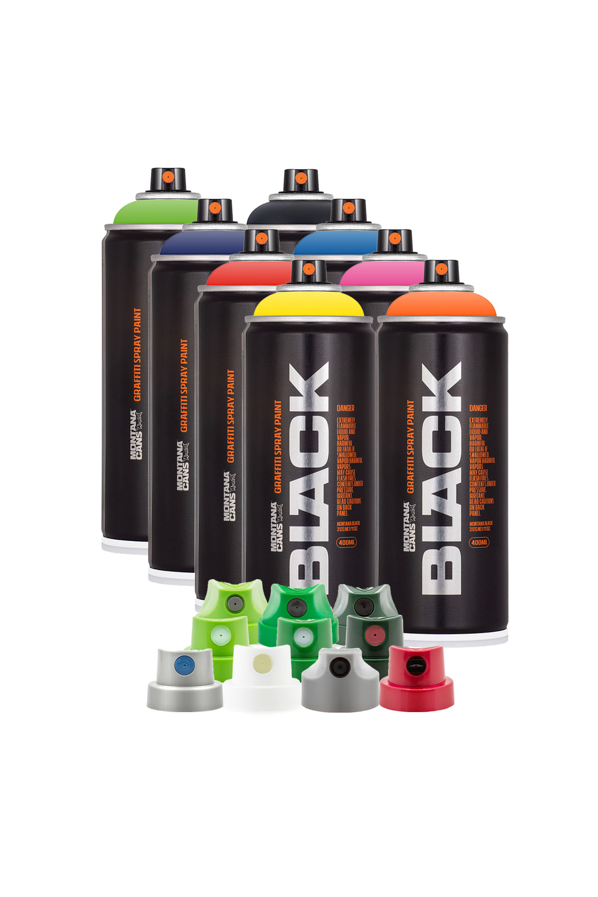 Montana BLACK POWER Colors 400 ml 8 Spray Pack